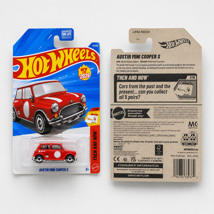 Hot Wheels Austin Mini Cooper S | Then and Now Series 1/10 - for just $2.49! 