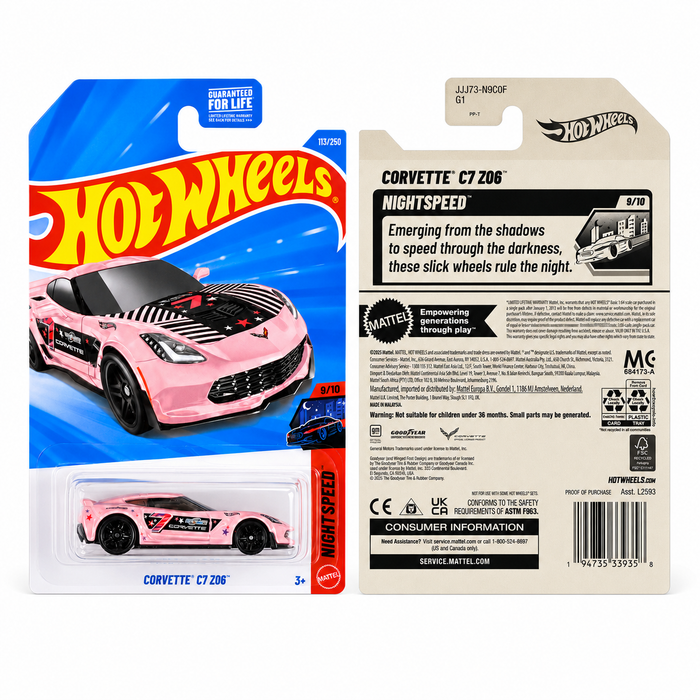 Hot Wheels Corvette C7 Z06 | Nightspeed Series 9/10 - 113/250 - for just $2.69! 