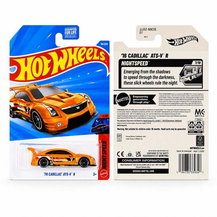 Hot Wheels ’16 Cadillac ATS-V R | Nightspeed Series 7/10 - for just $2.49! 