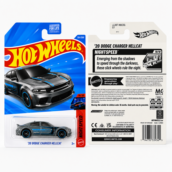 Hot Wheels '20 Dodge Charger Hellcat | Nightspeed Series 10/10 - for just $2.69! 