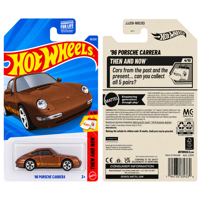 Hot Wheels ’96 Porsche Carrera | Then and Now Series 4/10 - for just $2.49! 