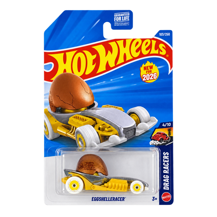 Hot Wheels EggShelleRacer | Drag Racers Series 4/10 - for just $2.49! 