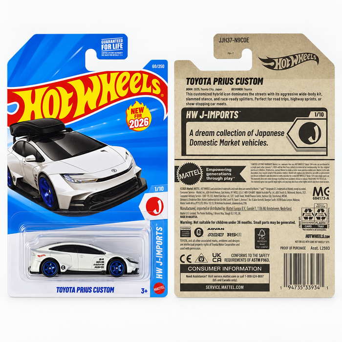 Hot Wheels Toyota Prius Custom | J-Imports Series 1/10 - for just $2.49! 