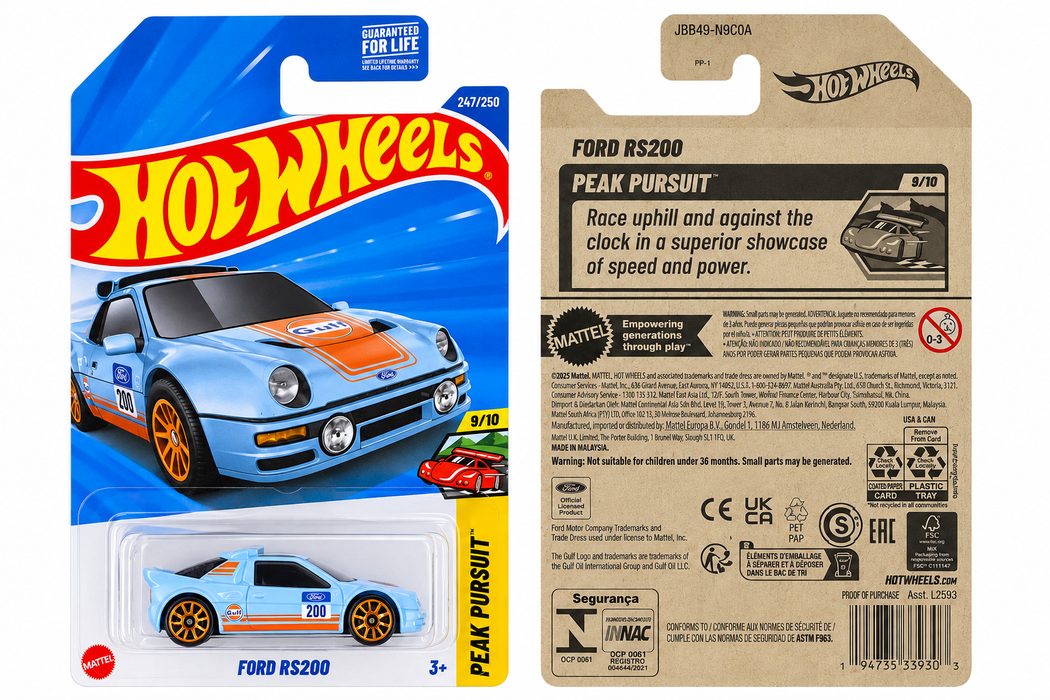 Hot Wheels Ford RS200 | Peak Pursuit Series 9/10 - for just $2.49! 