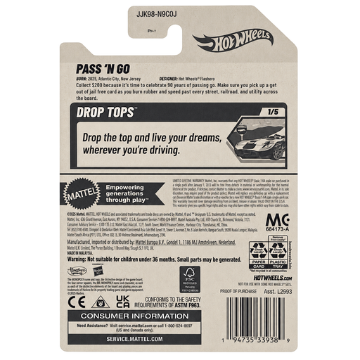 Hot Wheels Pass 'N Go | Drop Top Series 1/5 - for just $7.99! 