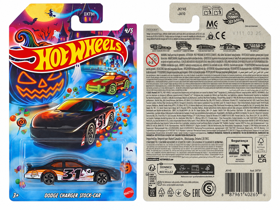 Hot Wheels Dodge Charger Stock Car | Halloween Series 4/5 - for just $2.69! 