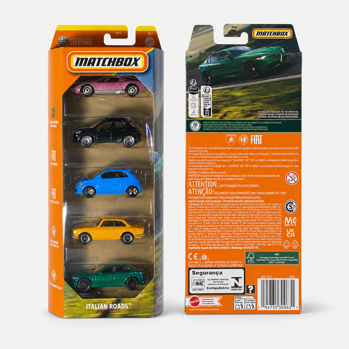 Matchbox Italian Roads 5 Pack Die-Cast Set - for just $11.99! 