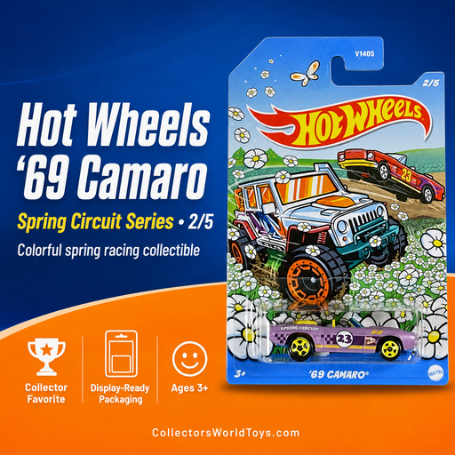 Hot Wheels ’69 Camaro Spring Circuit 2/5 Purple Die-Cast Car V1405 - for just $1.99! 