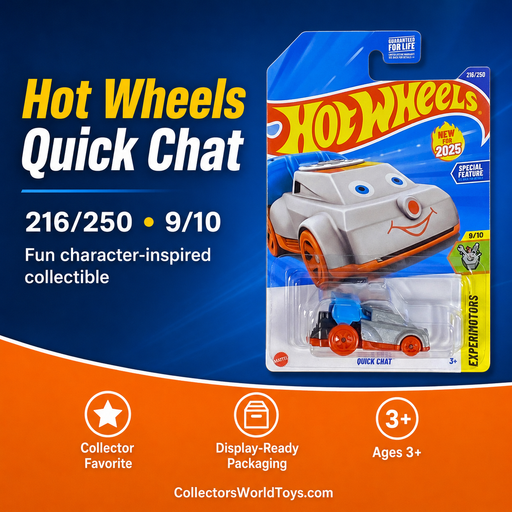 Hot Wheels Quick Chat Silver & Orange Experimotors 9/10 216/250 2025 Die-Cast Car - for just $2.25! 