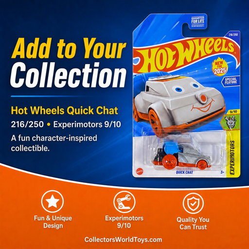 Hot Wheels Quick Chat Silver & Orange Experimotors 9/10 216/250 2025 Die-Cast Car - for just $2.25! 