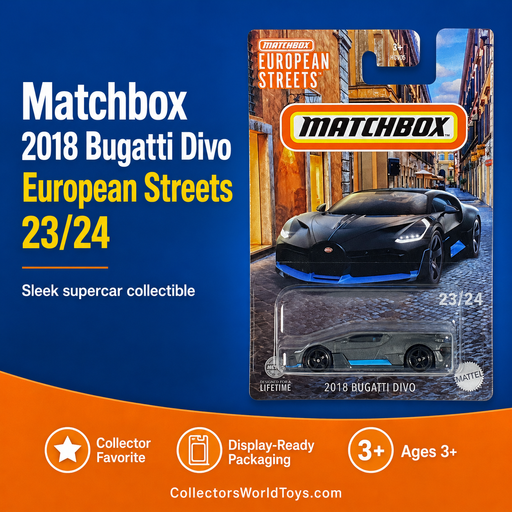Matchbox 2018 Bugatti Divo European Streets 23/24 Die-Cast Car - for just $3.99! 