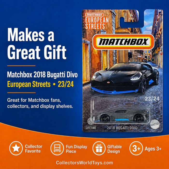 Matchbox 2018 Bugatti Divo European Streets 23/24 Die-Cast Car - for just $3.99! 