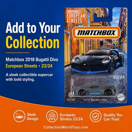 Matchbox 2018 Bugatti Divo European Streets 23/24 Die-Cast Car - for just $3.99! 