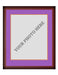 Frame Kit - Cherry Wood Frame | Purple Matting | Orange Trim - for just $45! 