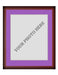 Frame Kit - Cherry Wood Frame | Purple Matting | Silver Trim - for just $45! 