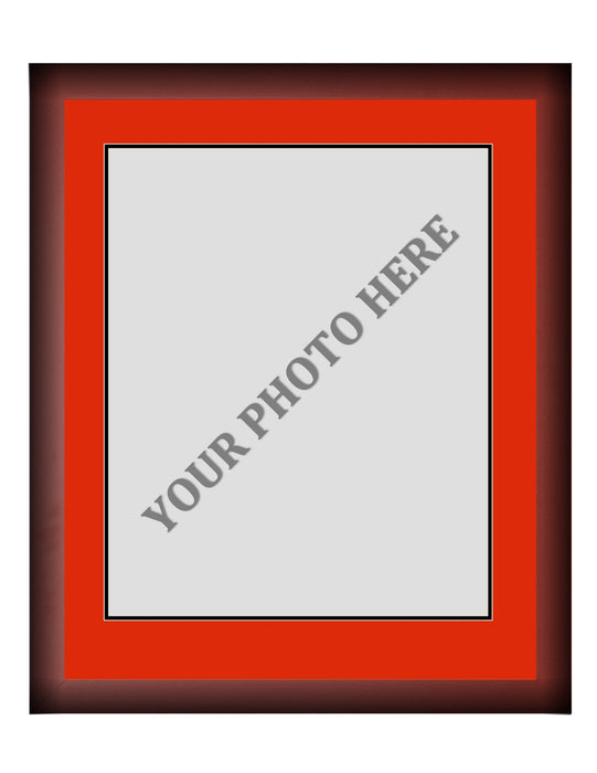 Frame Kit - Cherry Wood Frame | Red Matting | Black Trim - for just $45! 