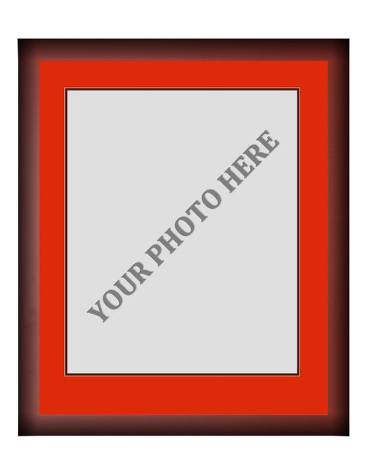Frame Kit - Cherry Wood Frame | Red Matting | Maroon Trim - for just $45! 