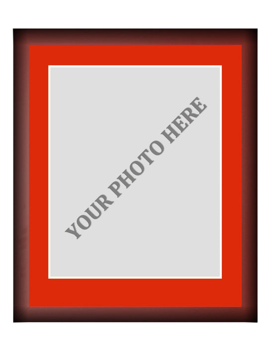Frame Kit - Cherry Wood Frame | Red Matting | White Trim - for just $45! 