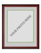 Frame Kit - Cherry Wood Frame | Silver Matting | Green Trim - for just $45! 