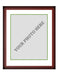 Frame Kit - Cherry Wood Frame | White Matting | Green Trim - for just $45! 