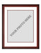Frame Kit - Cherry Wood Frame | White Matting | Maroon Trim - for just $45! 