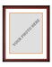 Frame Kit - Cherry Wood Frame | White Matting | Orange Trim - for just $45! 