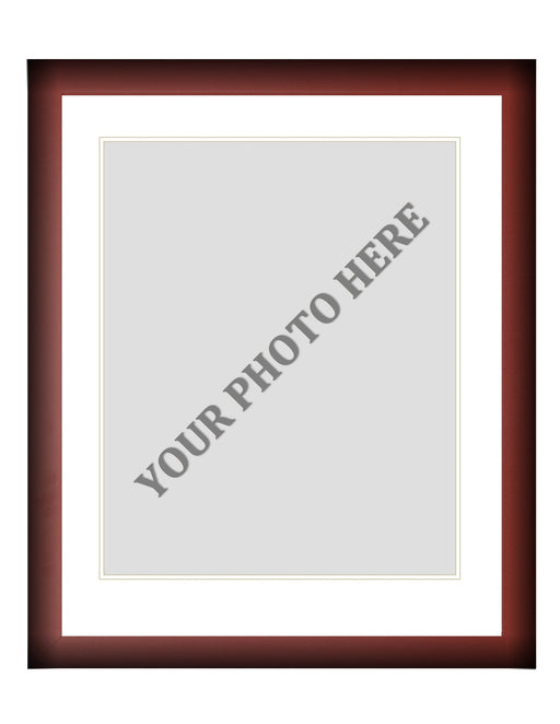 Frame Kit - Cherry Wood Frame | White Matting | White Trim - for just $45! 