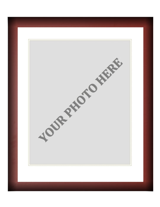 Frame Kit - Cherry Wood Frame | White Matting | White Trim - for just $45! 
