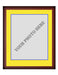 Frame Kit - Cherry Wood Frame | Yellow Matting | Blue Trim - for just $45! 