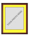 Frame Kit - Cherry Wood Frame | Yellow Matting | Brown Trim - for just $45! 