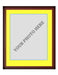 Frame Kit - Cherry Wood Frame | Yellow Matting | Light Blue Trim - for just $45! 