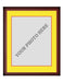 Frame Kit - Cherry Wood Frame | Yellow Matting | Red Trim - for just $45! 