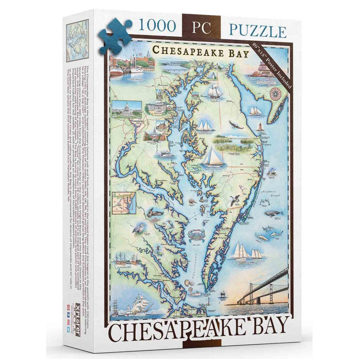 Chesapeake Bay 1000 Piece Jigsaw Puzzle Xplorer Maps - for just $24.99! 