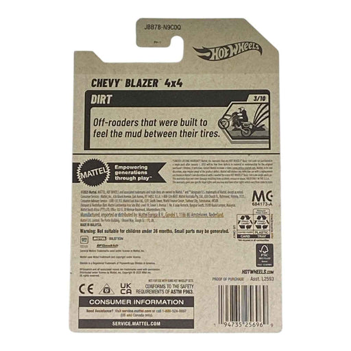 Hot Wheels Chevy Blazer 4X4 - HW Dirt Series 3/10 - for just $1.79! 