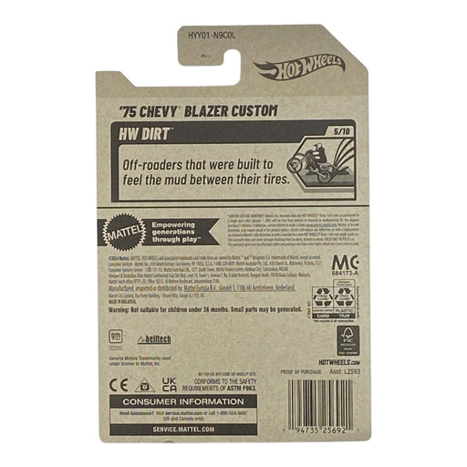 Hot Wheels '75 Chevy Blazer Custom - HW Dirt Series 5/10 - for just $1.79! 