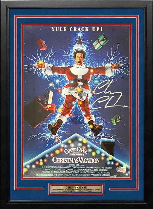 Chevy Chase Autographed "National Lampoon's Christmas Vacation" 11" x 17" Framed Movie Photo - for just $199.99! 