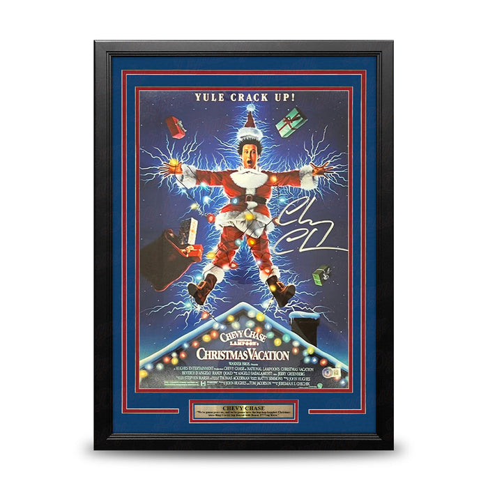 Chevy Chase Autographed "National Lampoon's Christmas Vacation" 11" x 17" Framed Movie Photo - for just $199.99! 