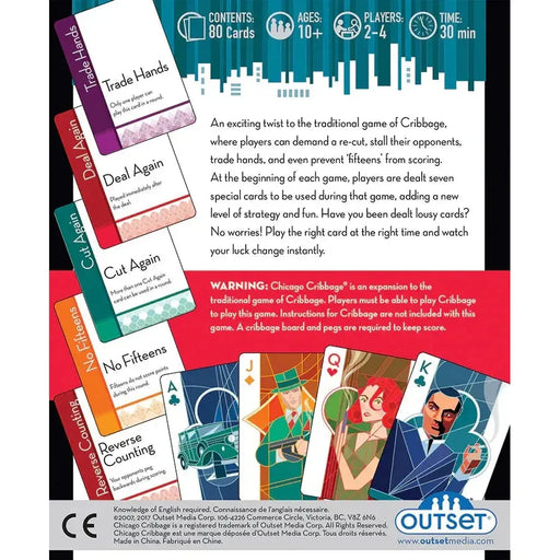 Chicago Cribbage Card Game - Outset - for just $11.99! 