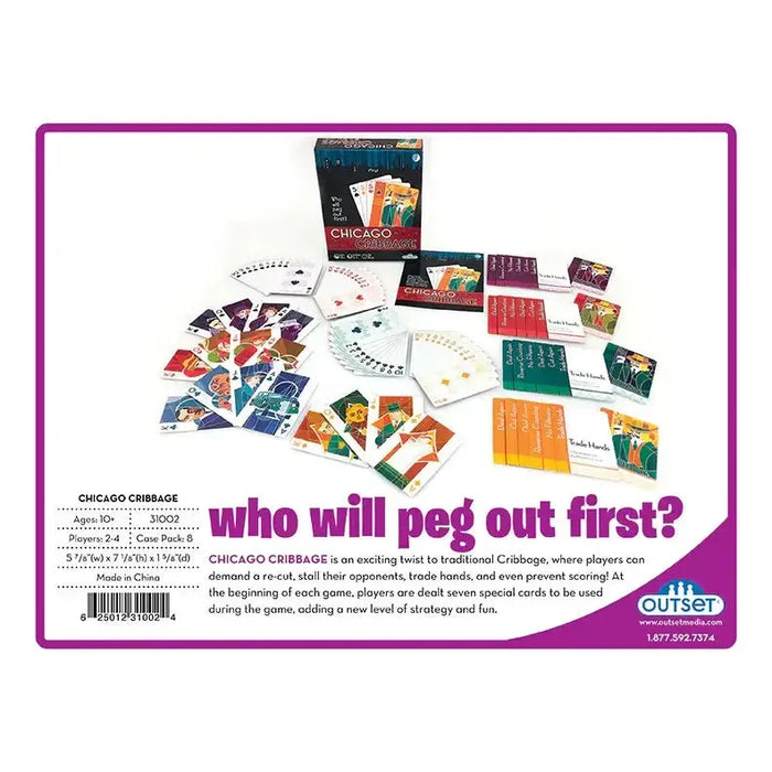 Chicago Cribbage Card Game - Outset - for just $11.99! 
