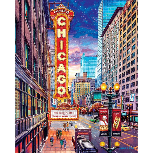 Chicago Downtown 1000 Piece Jigsaw Puzzle Boardwalk - for just $23.99! 