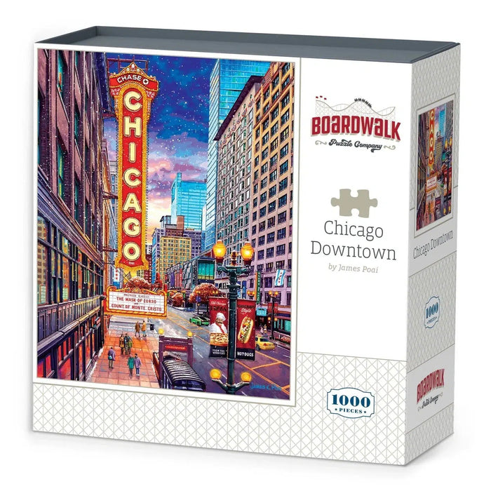 Chicago Downtown 1000 Piece Jigsaw Puzzle Boardwalk - for just $23.99! 