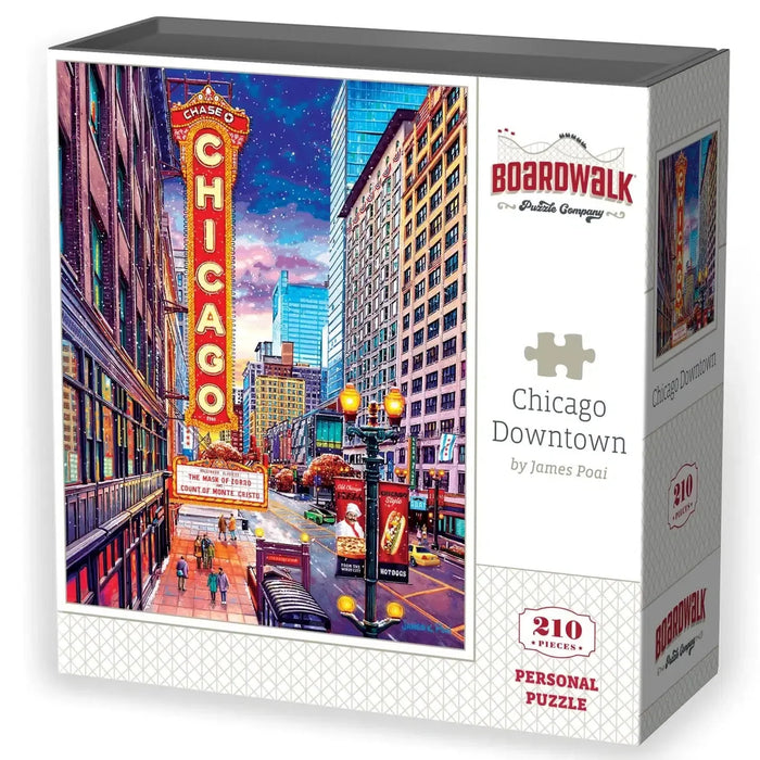 Chicago Downtown 210 Piece Jigsaw Puzzle Boardwalk - for just $11.99! 
