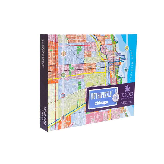 Chicago Metropuzzle 1000 Piece Jigsaw Puzzle Geotoys - for just $19.99! 