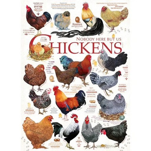 Chicken Quote 1000 Piece Jigsaw Puzzle Cobble Hill - for just $19.99! 