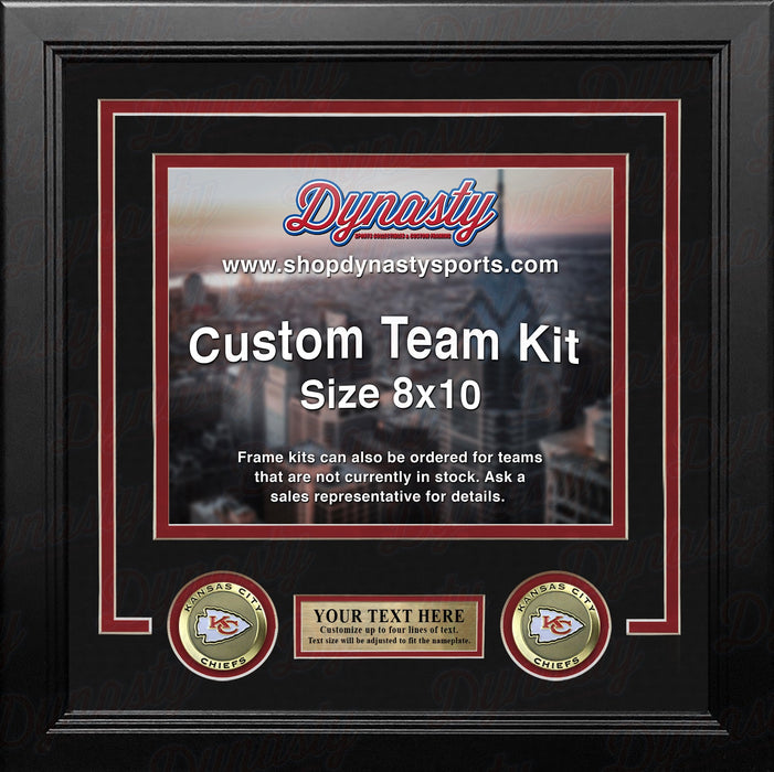 Kansas City Chiefs Custom NFL Football 8x10 Picture Frame Kit (Multiple Colors) - for just $36.99! 