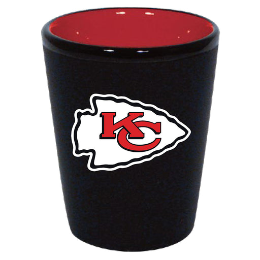Kansas City Chiefs Matte Black/Inner Color Shot Glass - for just $9.99! 
