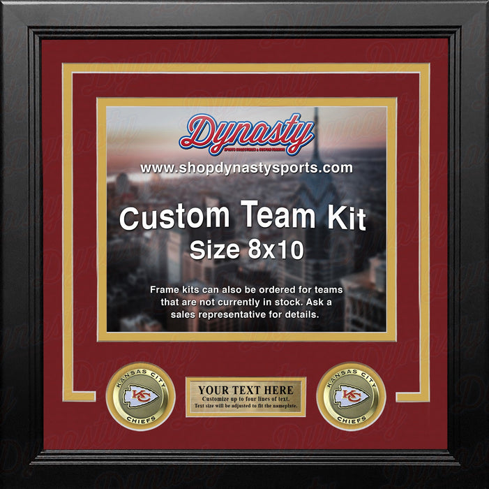 Kansas City Chiefs Custom NFL Football 8x10 Picture Frame Kit (Multiple Colors) - for just $36.99! 