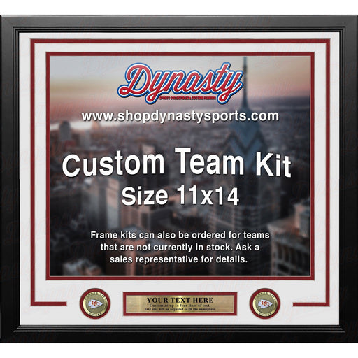 Kansas City Chiefs Custom NFL Football 11x14 Picture Frame Kit (Multiple Colors) - Premium Custom Framing - Just $39.99! Shop now at Retro Gaming of Denver