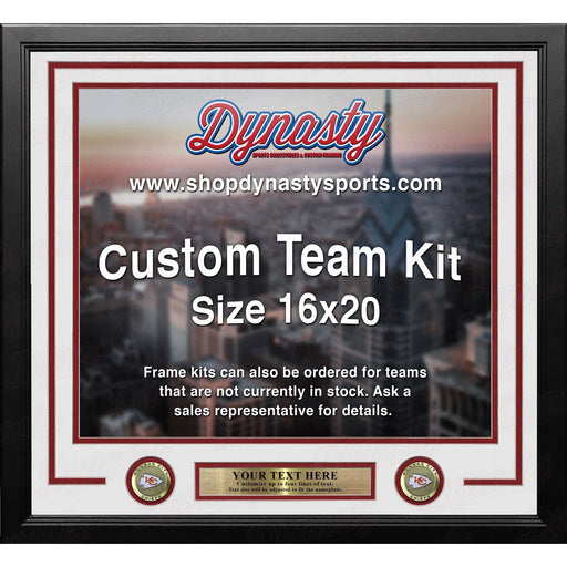Kansas City Chiefs Custom NFL Football 16x20 Picture Frame Kit (Multiple Colors) - Premium Custom Framing - Just $49.99! Shop now at Retro Gaming of Denver