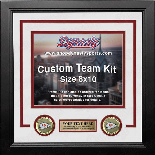 Kansas City Chiefs Custom NFL Football 8x10 Picture Frame Kit (Multiple Colors) - for just $36.99! 